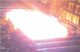 固原太钢、临钢板坯加热炉温均匀性测试现场